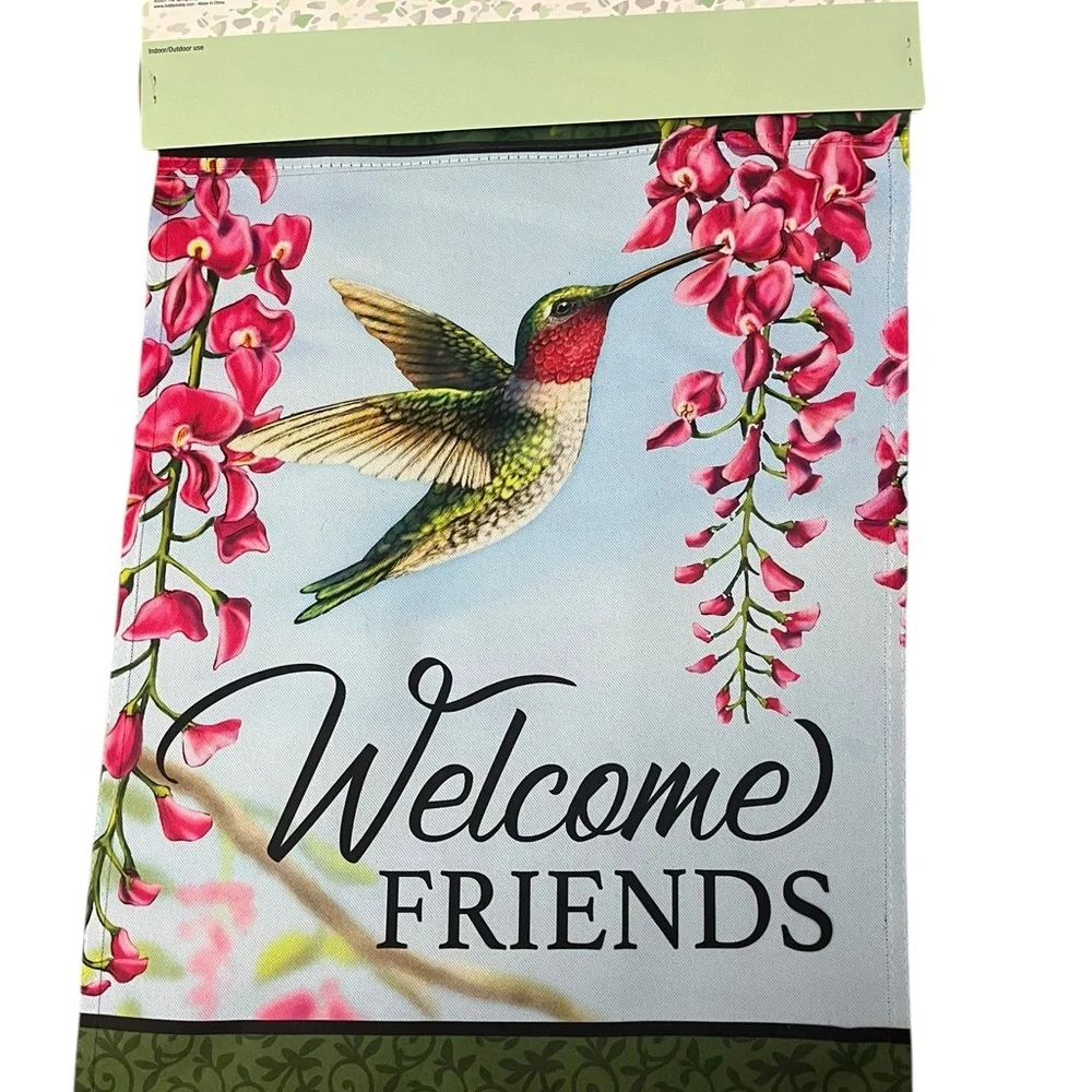 The Spring Shop Welcome Friends‎ Garden Flag - Multicolor